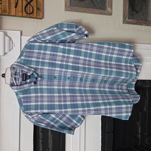 ANDHURST plaid short sleeve shirt
